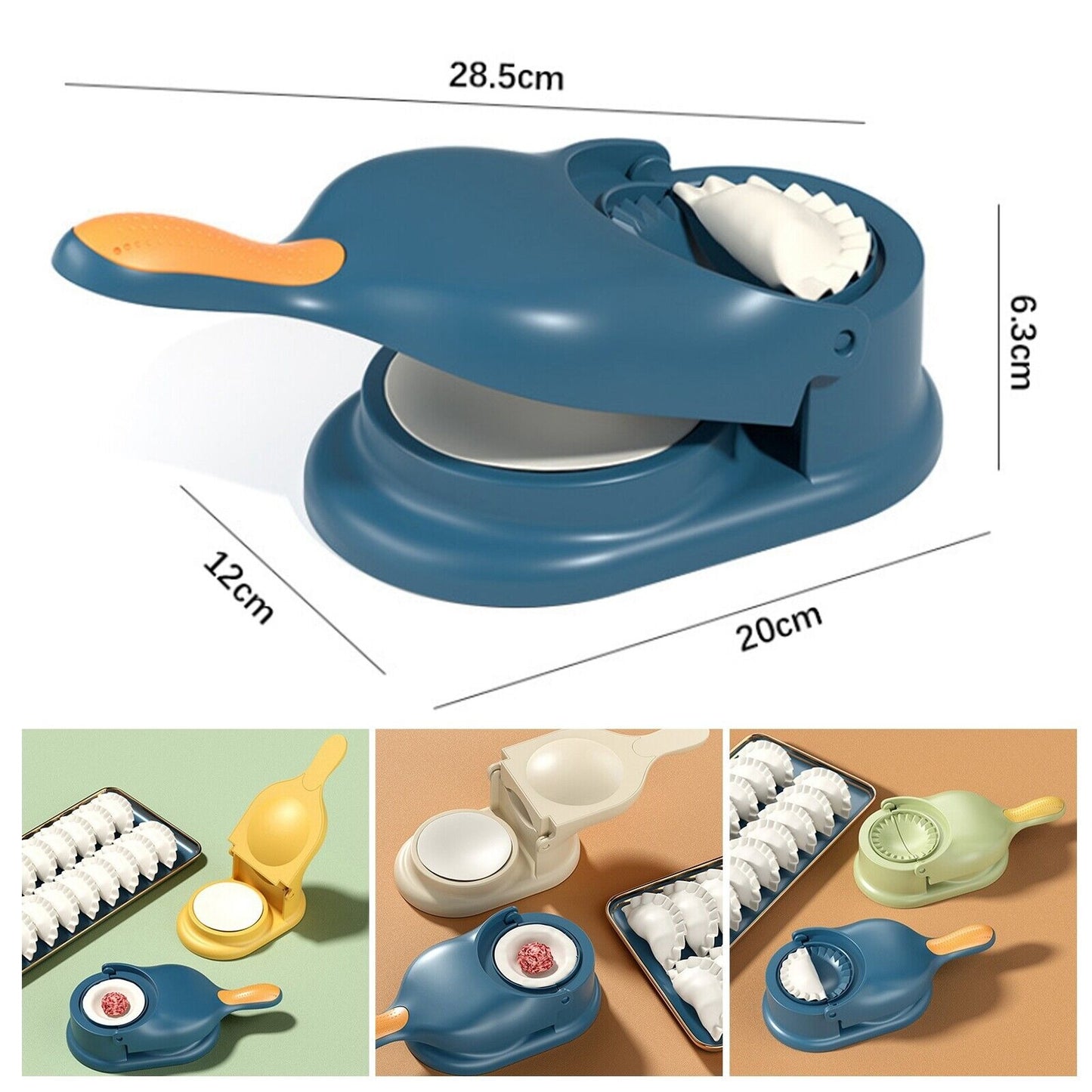 2-in-1 Manual Dumpling Maker & Dough Press Machine |