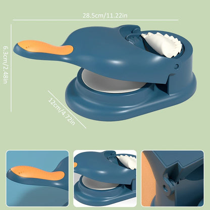2-in-1 Manual Dumpling Maker & Dough Press Machine |