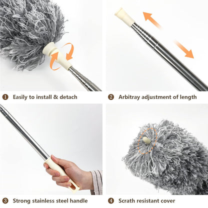 Grey Flexible Microfiber Duster