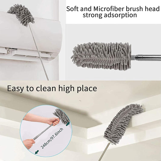 Grey Flexible Microfiber Duster