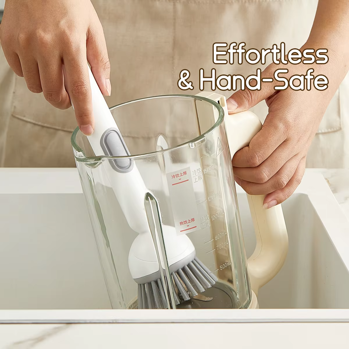 Kitchen Cleaning Adjustable Handle Brush (Random Colour)