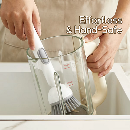 Kitchen Cleaning Adjustable Handle Brush (Random Colour)