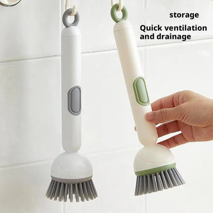 Kitchen Cleaning Adjustable Handle Brush (Random Colour)